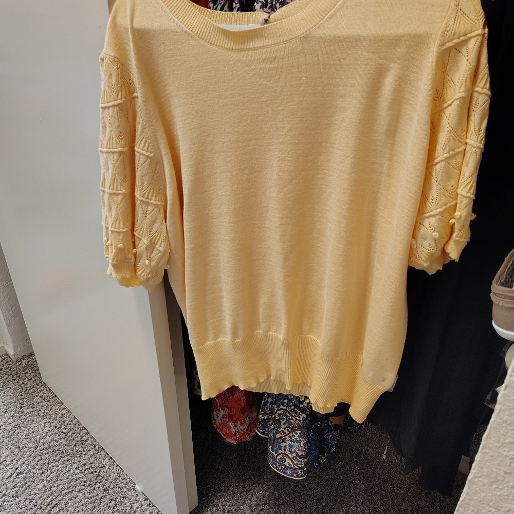 Yellow sweater